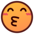 Kissing Face With Smiling Eyes Emoji Copy Paste ― 😙 - emojidex