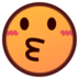 Kissing Face Emoji Copy Paste ― 😗 - emojidex