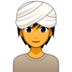 Person Wearing Turban Emoji Copy Paste ― 👳 - emojidex
