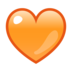 Orange Heart Emoji Copy Paste ― 🧡 - emojidex