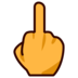 Middle Finger Emoji Copy Paste ― 🖕 - emojidex