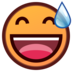 Grinning Face With Sweat Emoji Copy Paste ― 😅 - emojidex