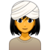 Woman Wearing Turban Emoji Copy Paste ― 👳‍♀ - emojidex