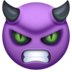 Angry Face With Horns Emoji Copy Paste ― 👿 - facebook