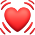 Beating Heart Emoji Copy Paste ― 💓 - facebook