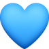 Blue Heart Emoji Copy Paste ― 💙 - facebook