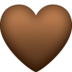 Brown Heart Emoji Copy Paste ― 🤎 - facebook