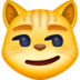 Cat With Wry Smile Emoji Copy Paste ― 😼 - facebook