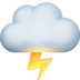 Cloud With Lightning Emoji Copy Paste ― 🌩️ - facebook