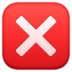Cross Mark Button Emoji Copy Paste ― ❎ - facebook