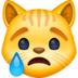 Crying Cat Emoji Copy Paste ― 😿 - facebook