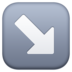 Down-right Arrow Emoji Copy Paste ― ↘️ - facebook
