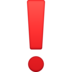 Red Exclamation Mark Emoji Copy Paste ― ❗ - facebook