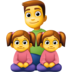 Family: Man, Girl, Girl Emoji Copy Paste ― 👨‍👧‍👧 - facebook