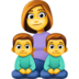 Family: Woman, Boy, Boy Emoji Copy Paste ― 👩‍👦‍👦 - facebook