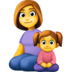 Family: Woman, Girl Emoji Copy Paste ― 👩‍👧 - facebook