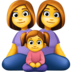 Family: Woman, Woman, Girl Emoji Copy Paste ― 👩‍👩‍👧 - facebook