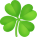 Four Leaf Clover Emoji Copy Paste ― 🍀 - facebook