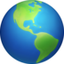 Globe Showing Americas Emoji Copy Paste ― 🌎 - facebook