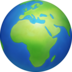 Globe Showing Europe-Africa Emoji Copy Paste ― 🌍 - facebook