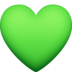 Green Heart Emoji Copy Paste ― 💚 - facebook