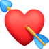 Heart With Arrow Emoji Copy Paste ― 💘 - facebook