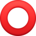 Hollow Red Circle Emoji Copy Paste ― ⭕ - facebook