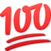 Hundred Points Emoji Copy Paste ― 💯 - facebook