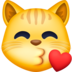 Kissing Cat Emoji Copy Paste ― 😽 - facebook