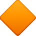 Large Orange Diamond Emoji Copy Paste ― 🔶 - facebook