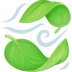 Leaf Fluttering In Wind Emoji Copy Paste ― 🍃 - facebook