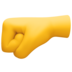 Left-facing Fist Emoji Copy Paste ― 🤛 - facebook