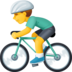 Man Biking Emoji Copy Paste ― 🚴‍♂ - facebook