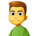 Man Frowning Emoji Copy Paste ― 🙍‍♂ - facebook