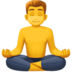 Man In Lotus Position Emoji Copy Paste ― 🧘‍♂ - facebook
