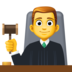 Man Judge Emoji Copy Paste ― 👨‍⚖ - facebook