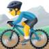 Man Mountain Biking Emoji Copy Paste ― 🚵‍♂ - facebook