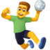 Man Playing Handball Emoji Copy Paste ― 🤾‍♂ - facebook