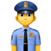 Man Police Officer Emoji Copy Paste ― 👮‍♂ - facebook