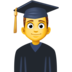 Man Student Emoji Copy Paste ― 👨‍🎓 - facebook