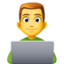 Man Technologist Emoji Copy Paste ― 👨‍💻 - facebook