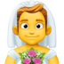 Man With Veil Emoji Copy Paste ― 👰‍♂ - facebook