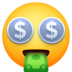 Money-mouth Face Emoji Copy Paste ― 🤑 - facebook