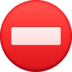 No Entry Emoji Copy Paste ― ⛔ - facebook