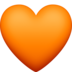 Orange Heart Emoji Copy Paste ― 🧡 - facebook