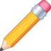Pencil Emoji Copy Paste ― ✏️ - facebook