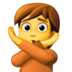 Person Gesturing NO Emoji Copy Paste ― 🙅 - facebook