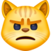 Pouting Cat Emoji Copy Paste ― 😾 - facebook
