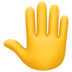 Raised Back Of Hand Emoji Copy Paste ― 🤚 - facebook