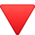 Red Triangle Pointed Down Emoji Copy Paste ― 🔻 - facebook